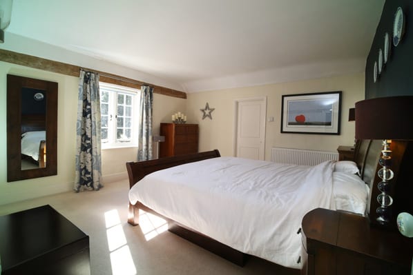 Master bedroom of period house rental
