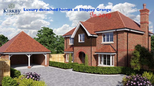 cgi image of proposed new homes at Shapley Grange Hartley Wintney