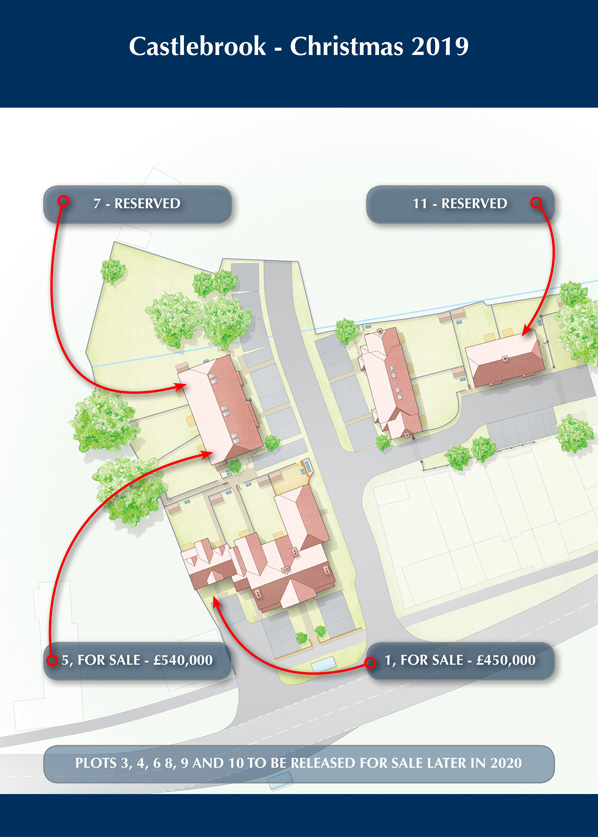 Castlebrook site plan McCarthy Holden estate agents