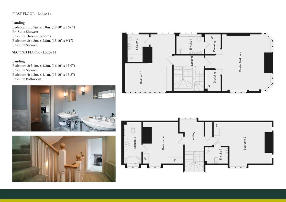 WINCHFIELD LODGE 14 FIRST AND SECOND FLOOR PLAN