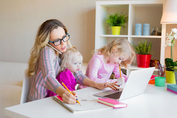 working from home parenting tips