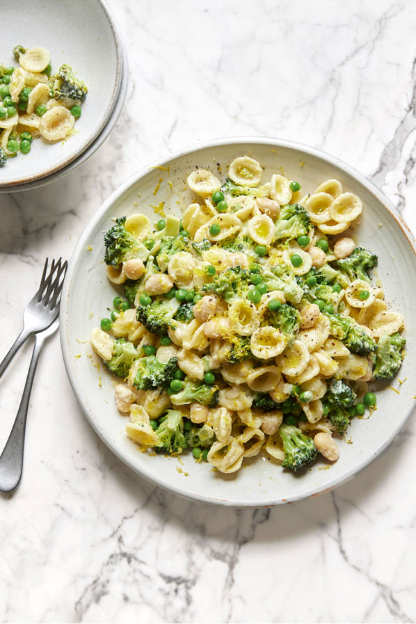 Ella Mills’ lemony pea and broccoli pasta recipe Fleet, Hartley